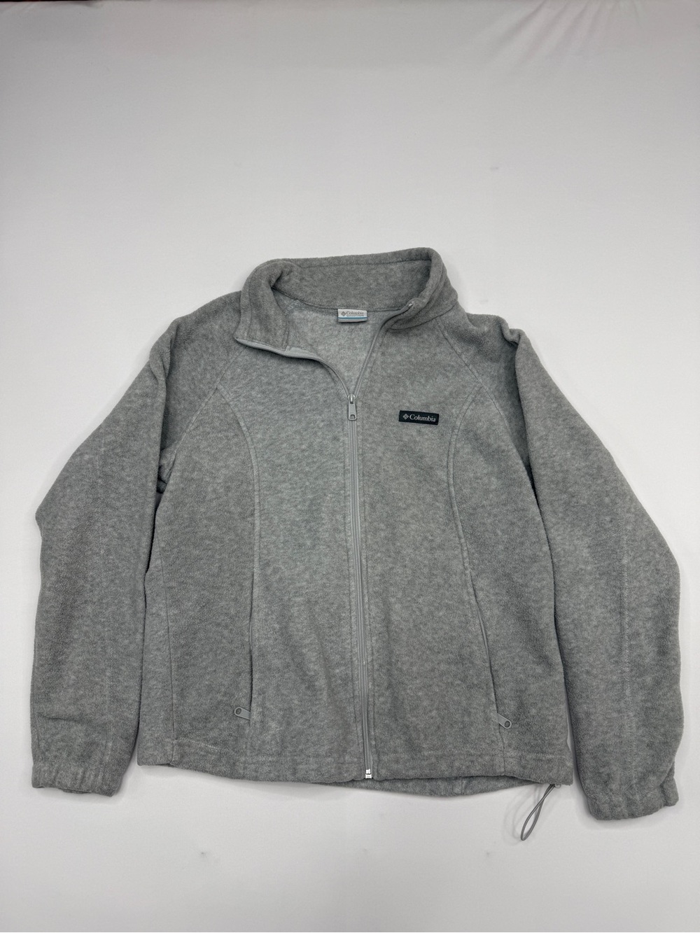 Columbia Grey Benton Springs Full Zip Fleece Jacket Women's Size XL